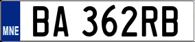 Trailer License Plate